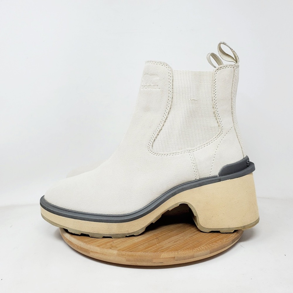 Sorel Hi Line Heel Chelsea Boots Womens 8.5 Chunky Platform‎ Boho Shoes